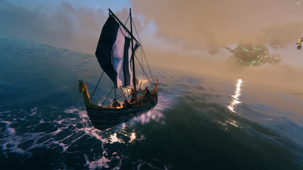 Sous la bannière du vent, les Vikings partent à la conquête des horizons lointains.